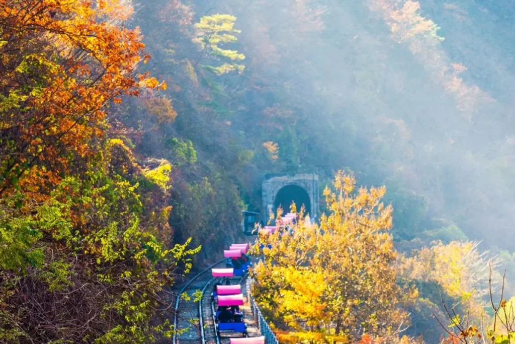 레일바이크 주차 편한 곳 (출처 : 한국관광공사)